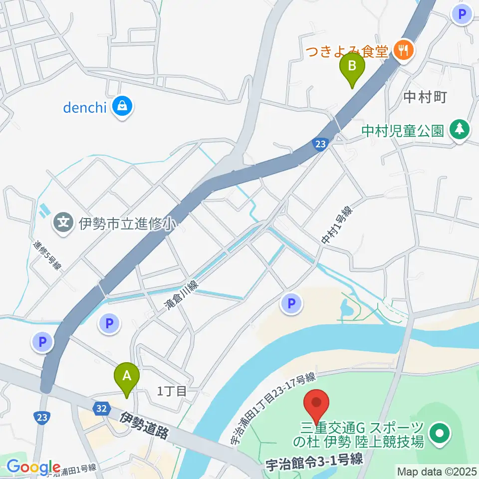 三重交通Gスポーツの杜伊勢体育館周辺のコンビニエンスストア一覧地図
