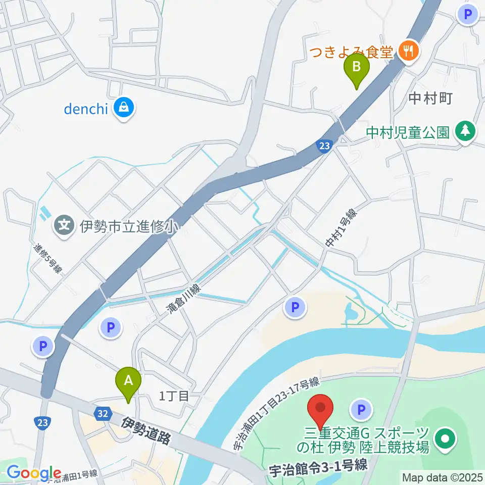三重交通Gスポーツの杜伊勢体育館周辺のコンビニエンスストア一覧地図