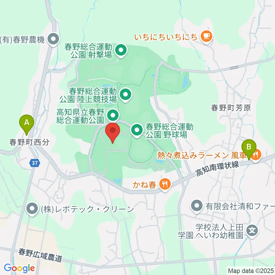 春野総合運動公園補助競技場周辺のコンビニエンスストア一覧地図