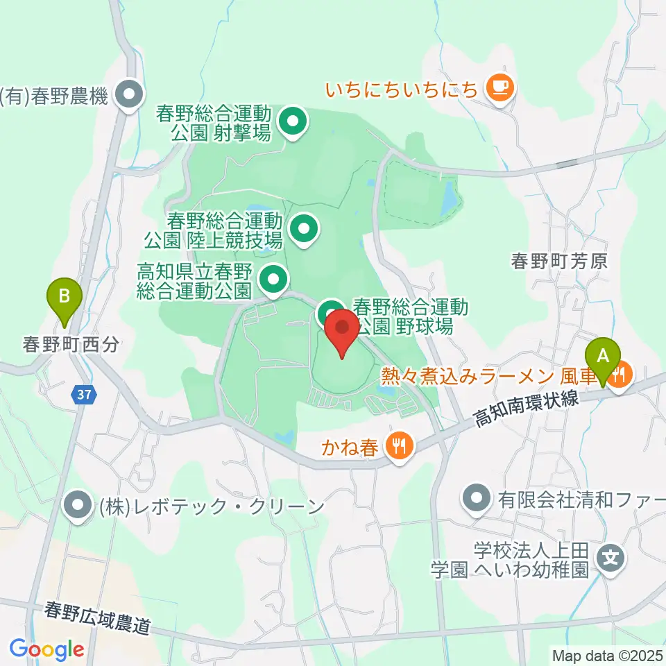 春野総合運動公園野球場周辺のコンビニエンスストア一覧地図