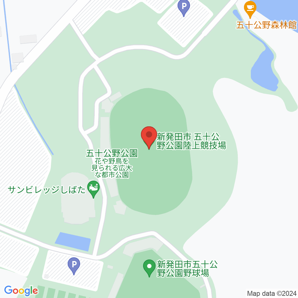 五十公野公園陸上競技場周辺のコンビニエンスストア一覧地図