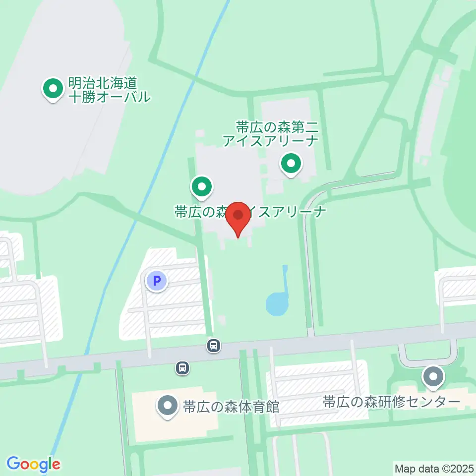 帯広の森アイスアリーナ周辺のコンビニエンスストア一覧地図