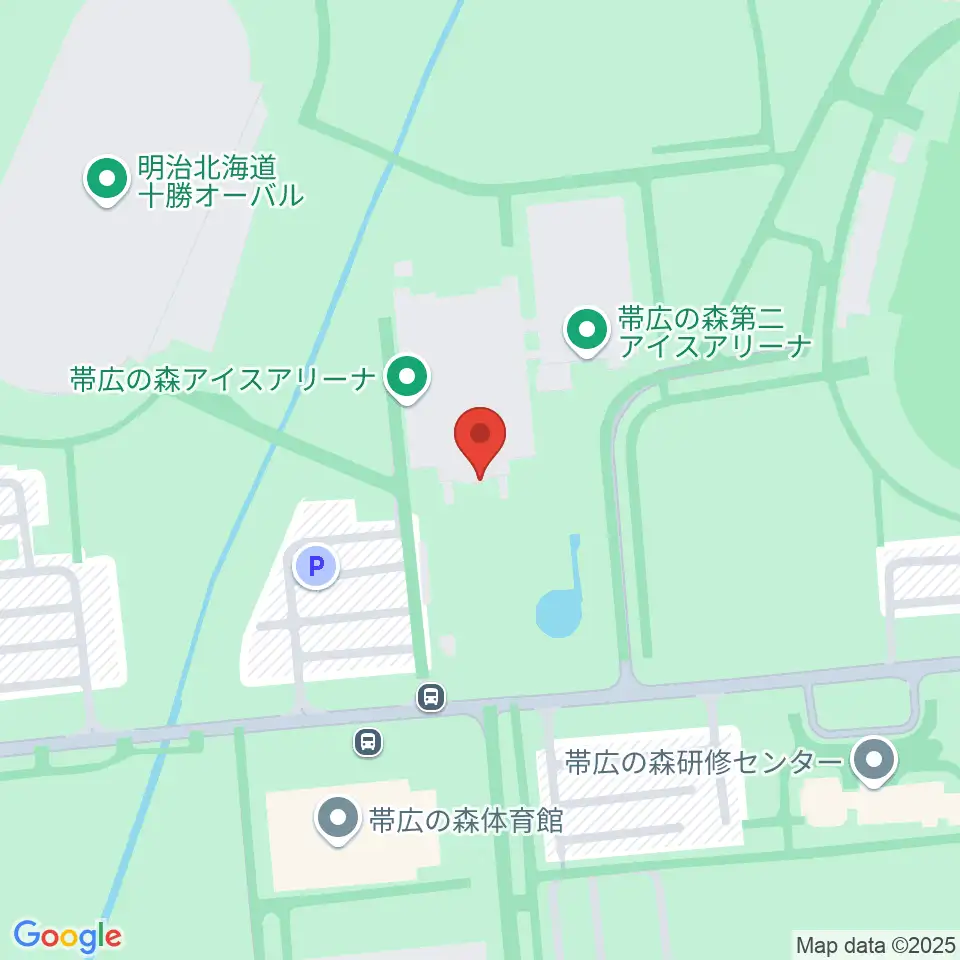 帯広の森アイスアリーナ周辺のコンビニエンスストア一覧地図