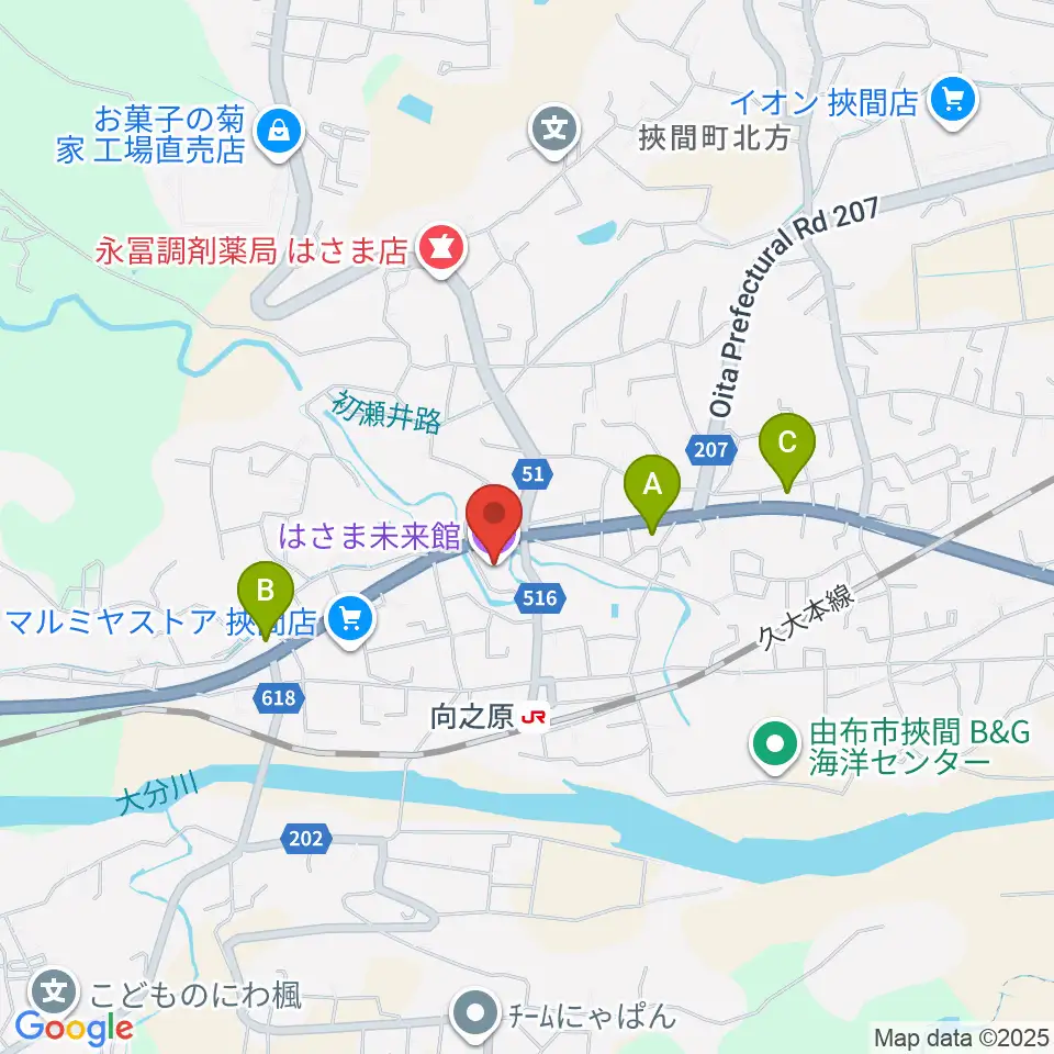 はさま未来館DENKENホール周辺のコンビニエンスストア一覧地図