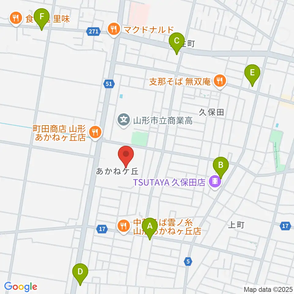 ネッツえがおフィールド周辺のコンビニエンスストア一覧地図
