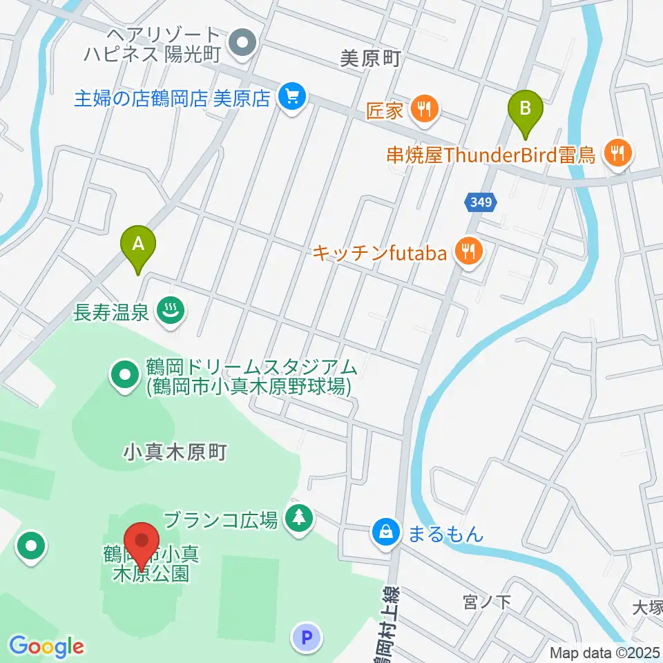 小真木原陸上競技場周辺のコンビニエンスストア一覧地図