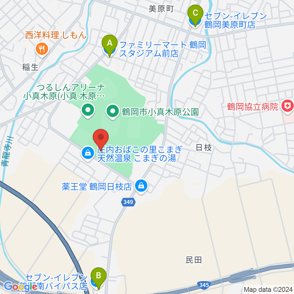 朝暘武道館周辺のコンビニエンスストア一覧地図