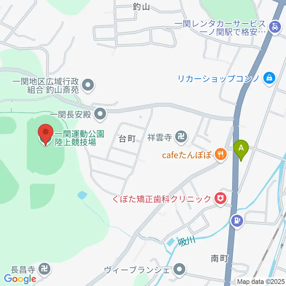 一関運動公園陸上競技場周辺のコンビニエンスストア一覧地図