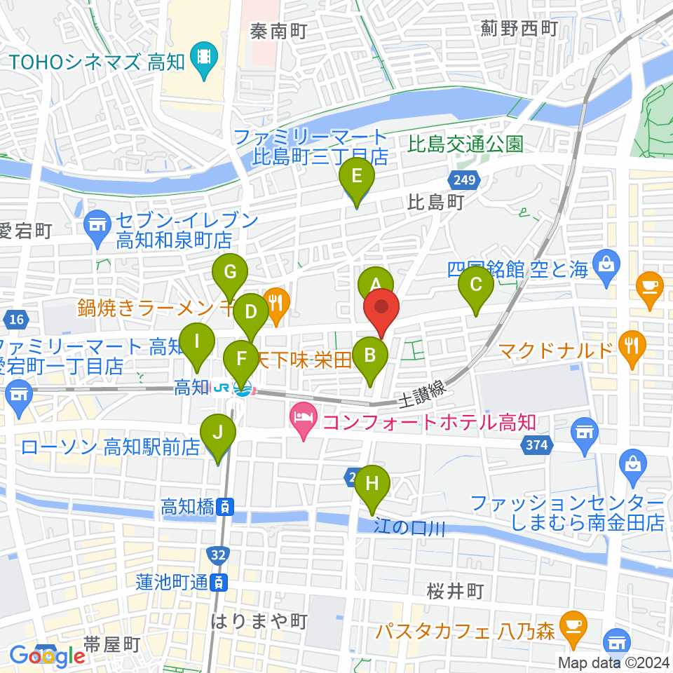 プレイヤーズラボ周辺のコンビニエンスストア一覧地図