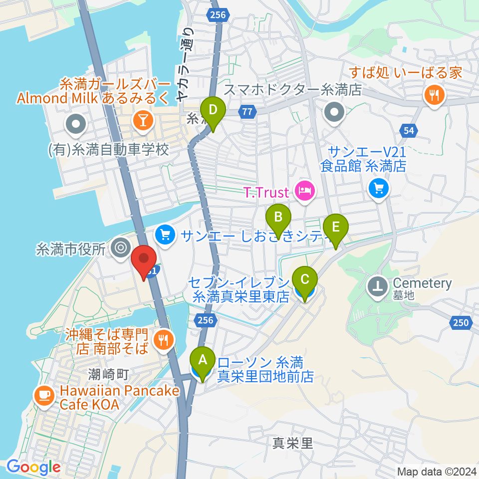 シャボン玉石けん くくる糸満周辺のコンビニエンスストア一覧地図