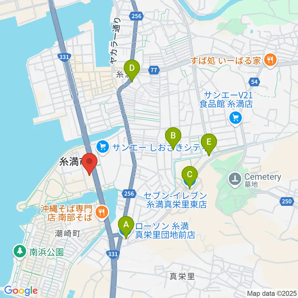 シャボン玉石けん くくる糸満周辺のコンビニエンスストア一覧地図