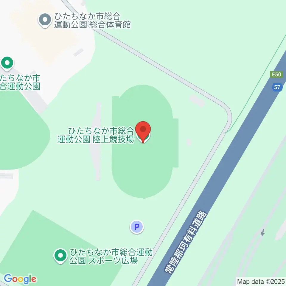 ひたちなか市陸上競技場周辺のコンビニエンスストア一覧地図