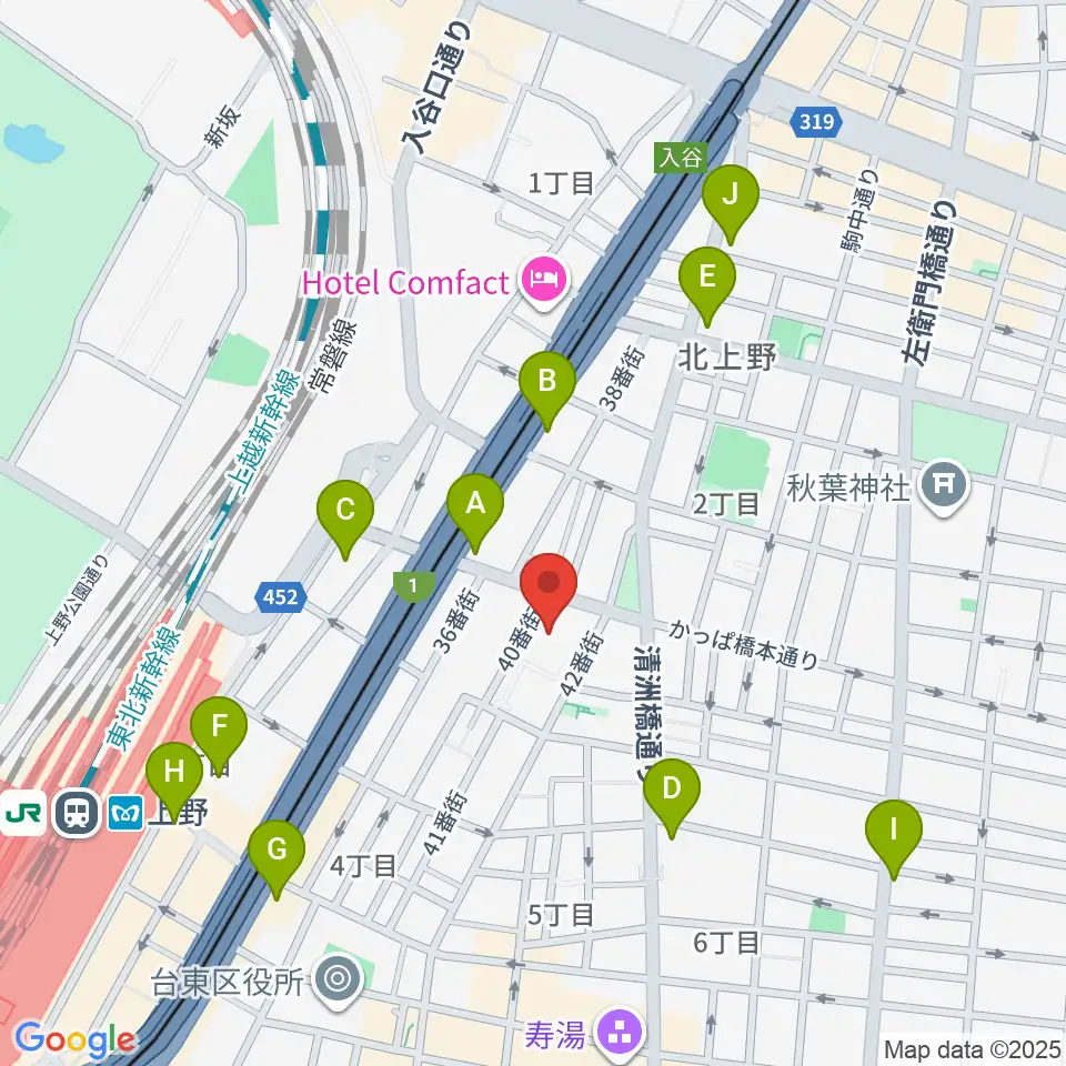 飛行船シアター周辺のコンビニエンスストア一覧地図