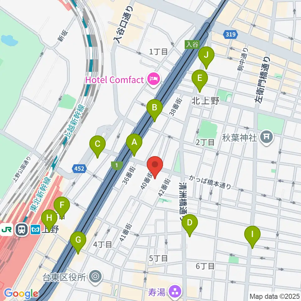 飛行船シアター周辺のコンビニエンスストア一覧地図