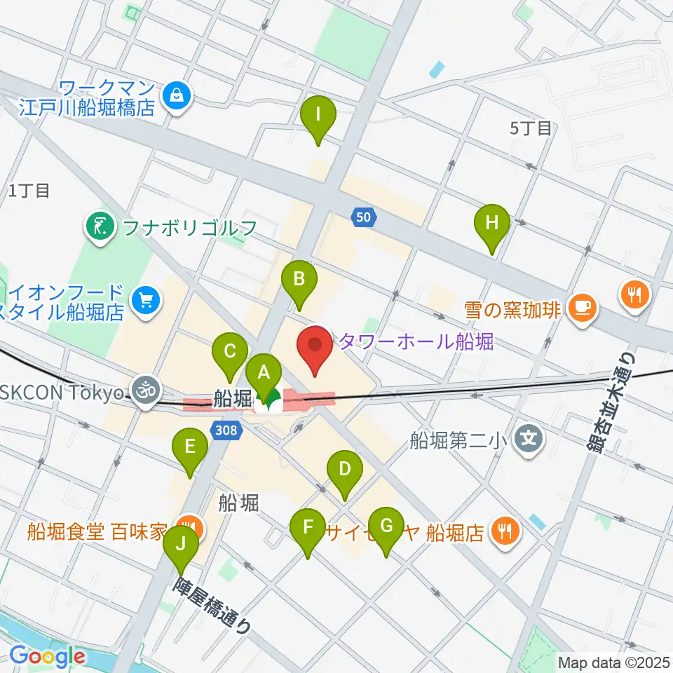 船堀シネパル周辺のコンビニエンスストア一覧地図