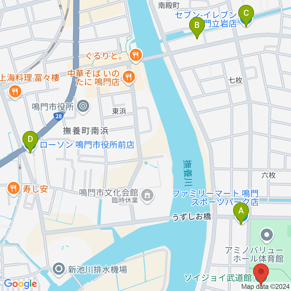 ソイジョイ武道館周辺のコンビニエンスストア一覧地図