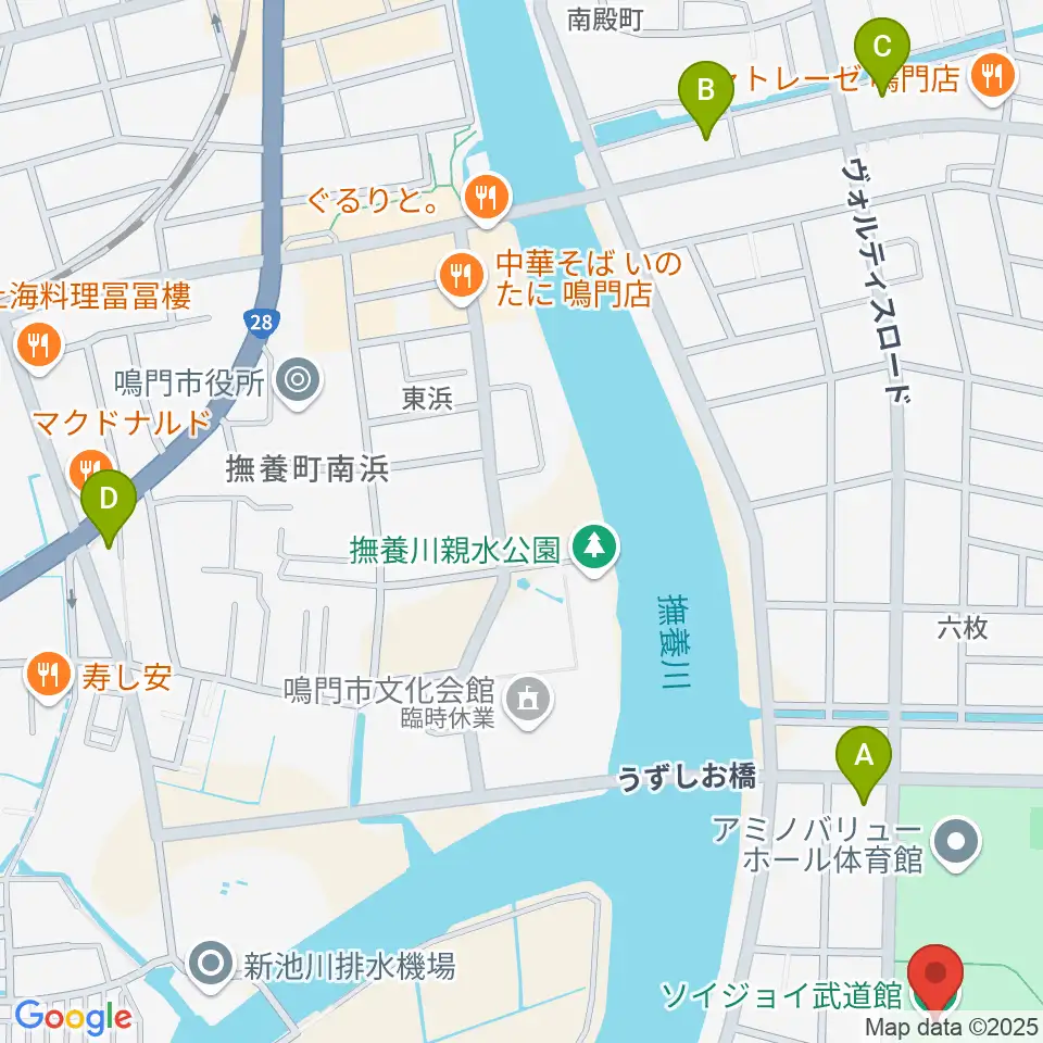ソイジョイ武道館周辺のコンビニエンスストア一覧地図