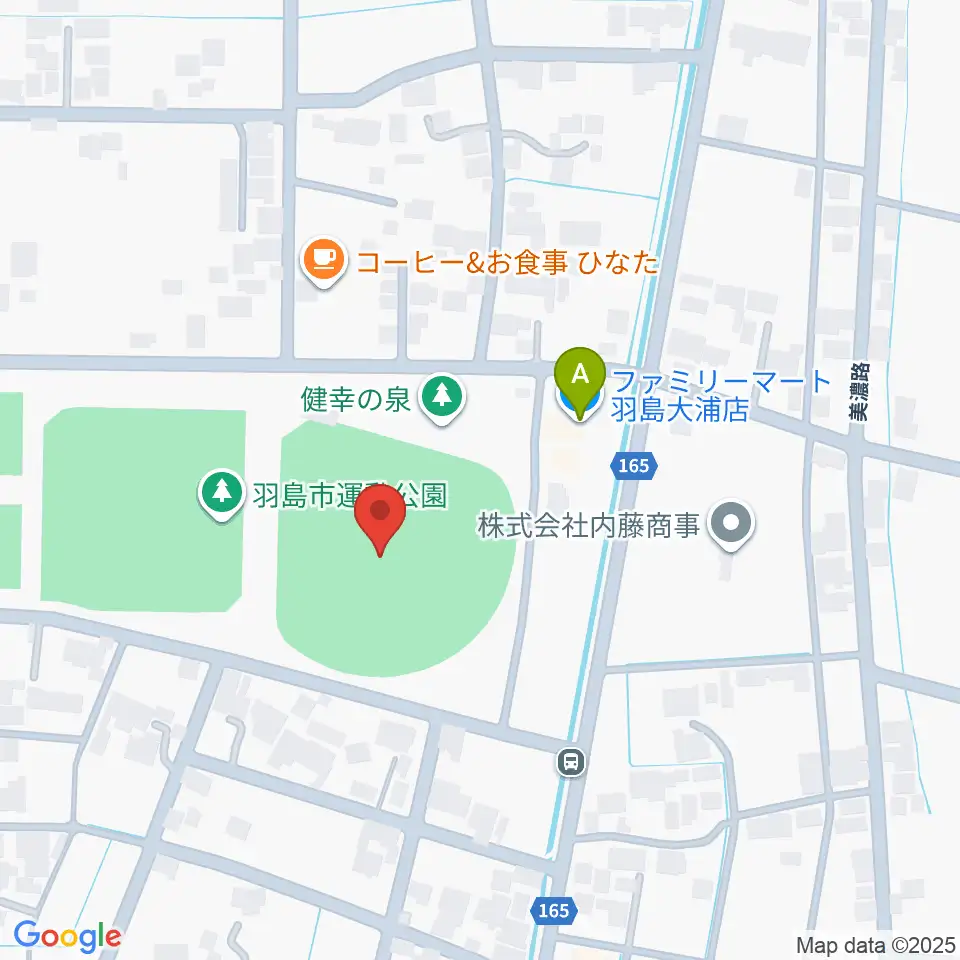 はしま清流スタジアム周辺のコンビニエンスストア一覧地図