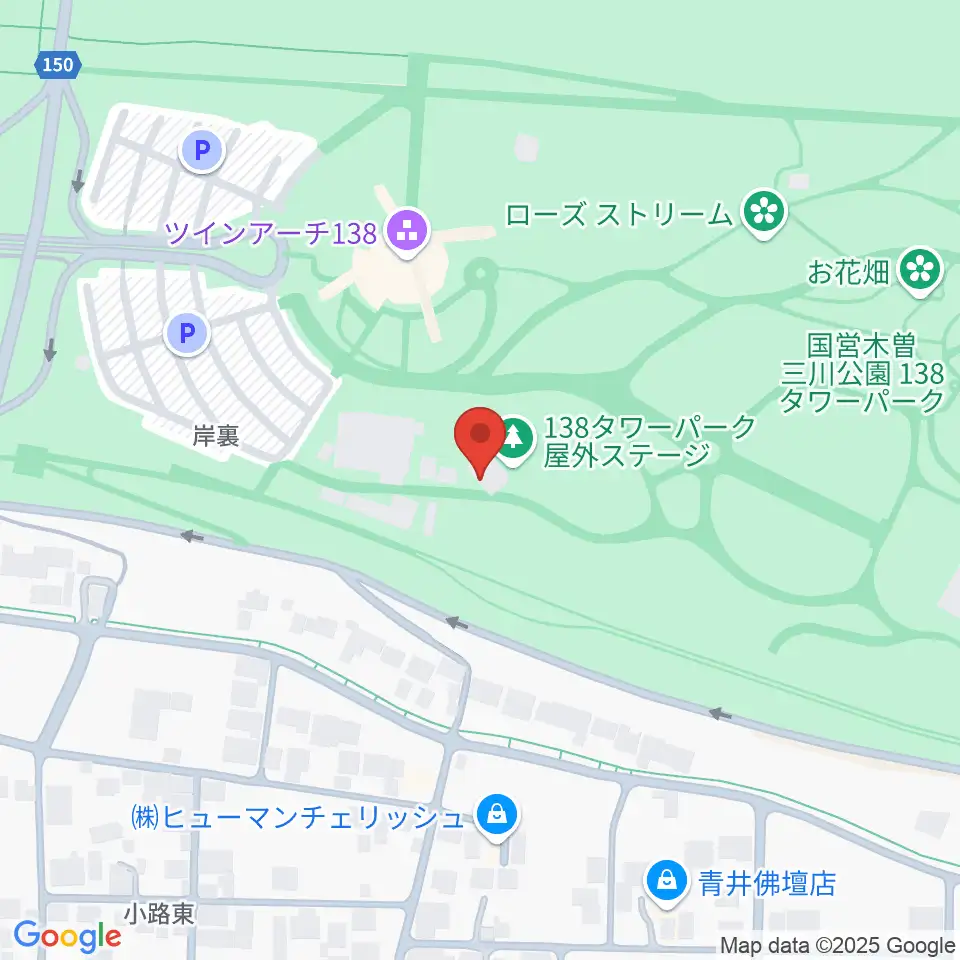 138タワーパーク野外ステージ周辺のコンビニエンスストア一覧地図