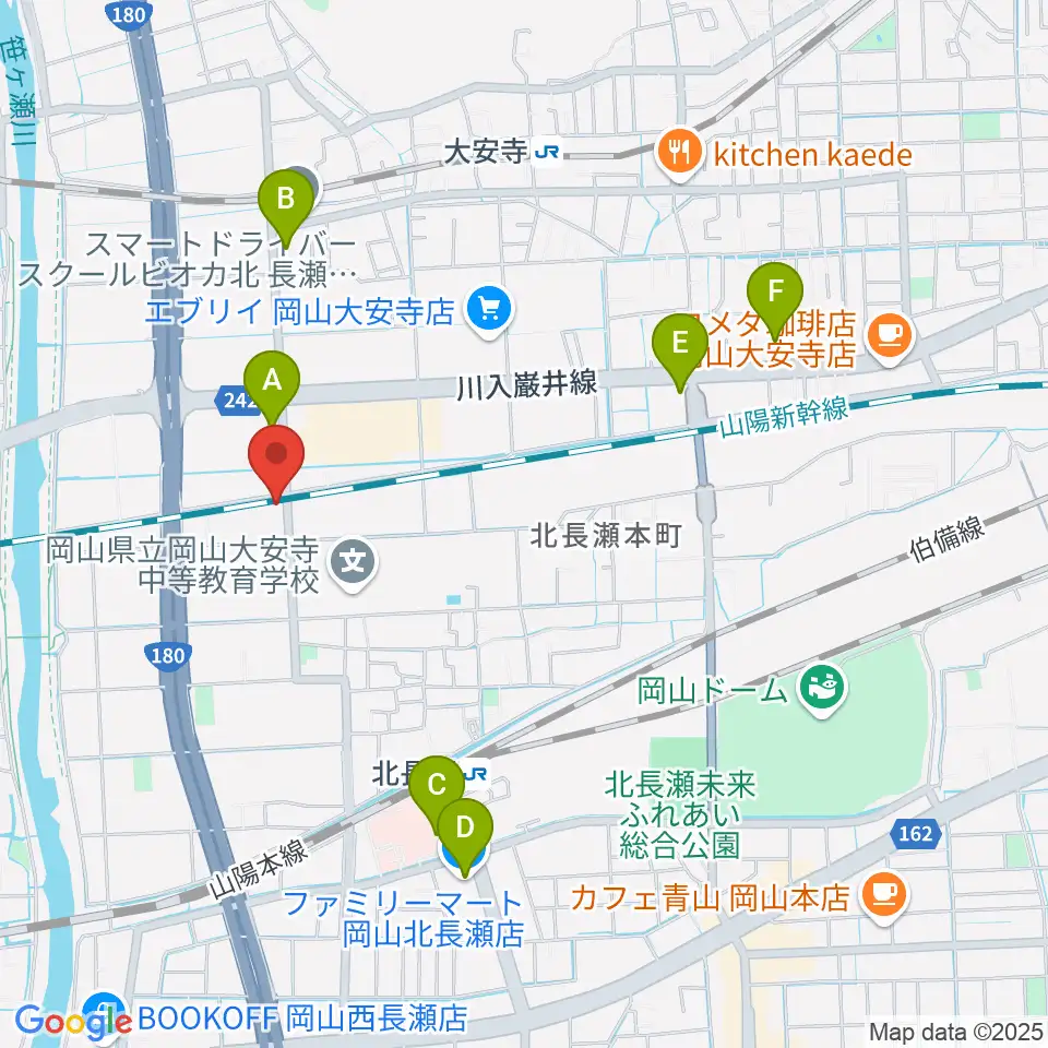 ミュージックスタジオOZZ周辺のコンビニエンスストア一覧地図