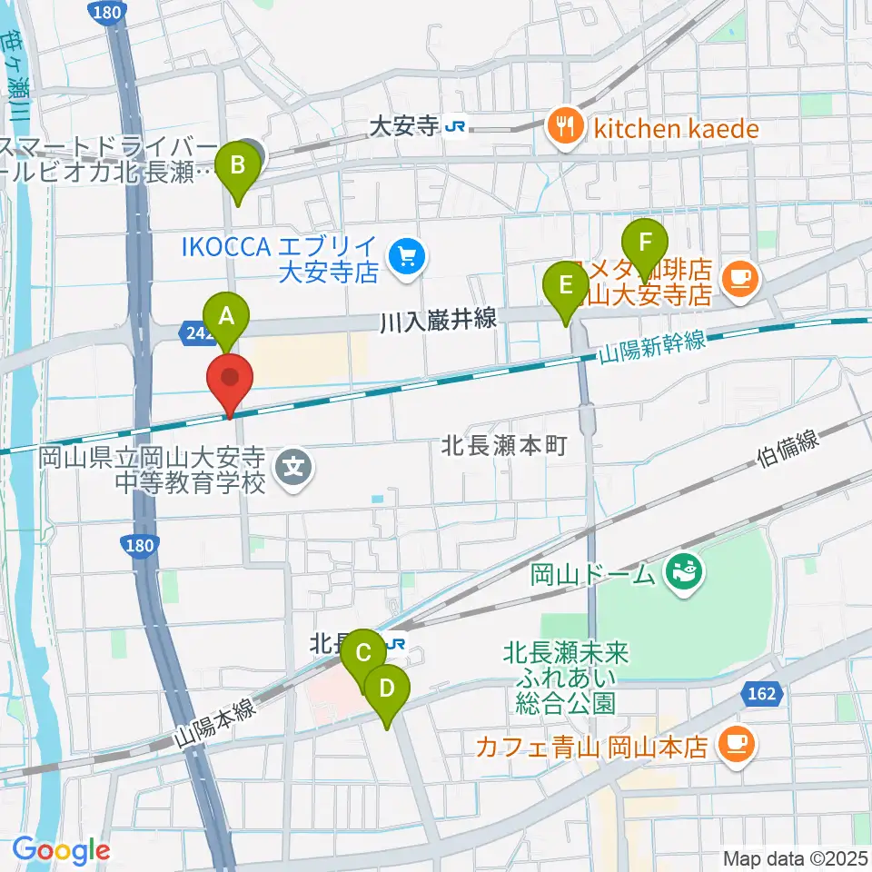 ミュージックスタジオOZZ周辺のコンビニエンスストア一覧地図