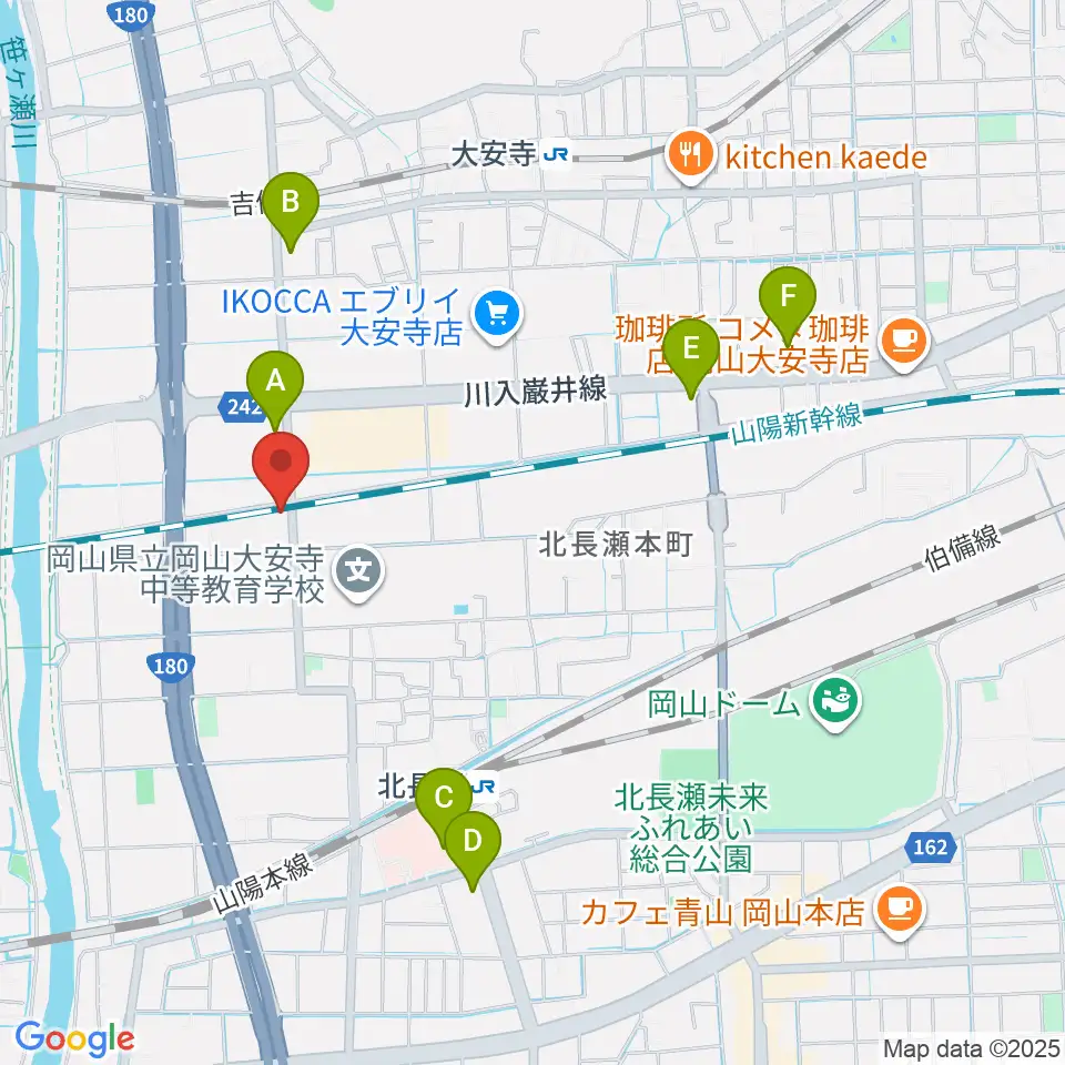 ミュージックスタジオOZZ周辺のコンビニエンスストア一覧地図