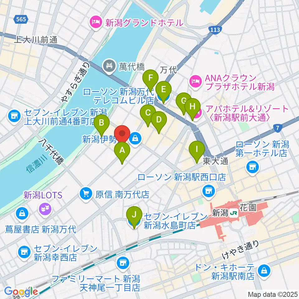 シネ・ウインド周辺のコンビニエンスストア一覧地図