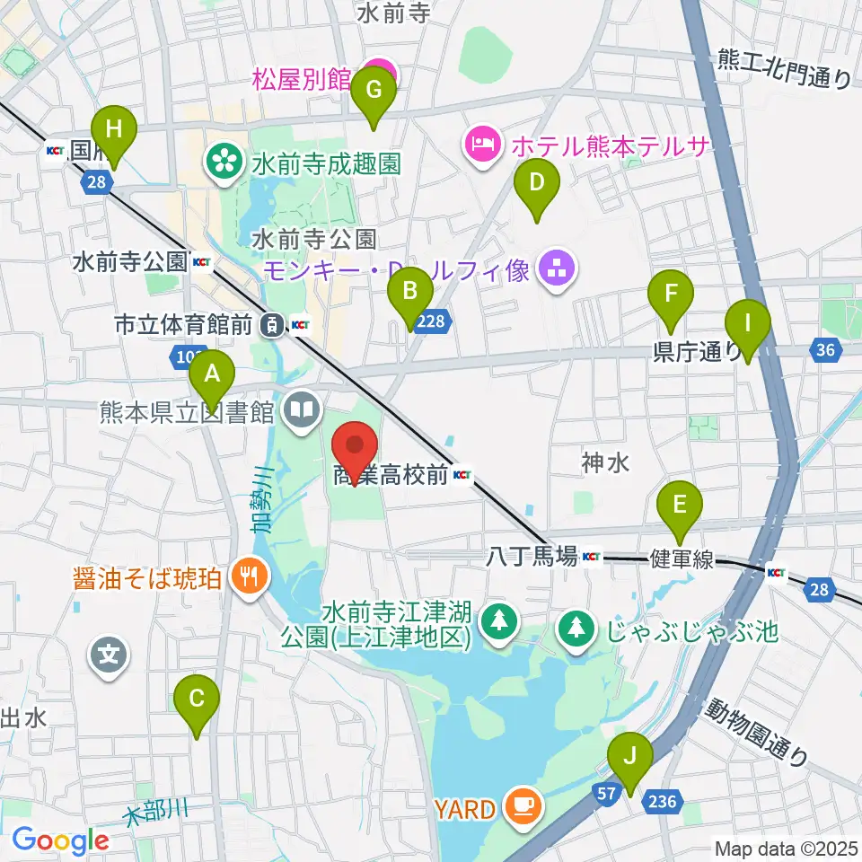 ナースパワーアリーナ周辺のコンビニエンスストア一覧地図