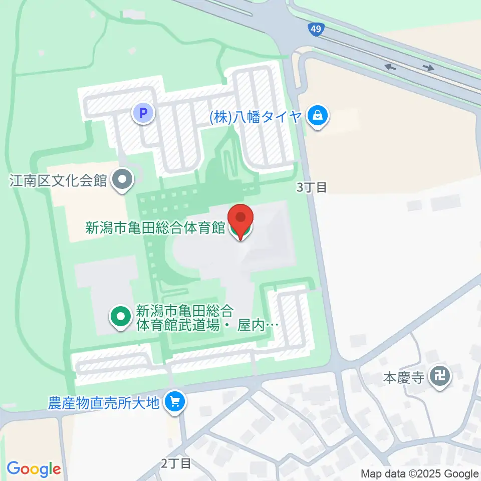 亀田総合体育館周辺のコンビニエンスストア一覧地図