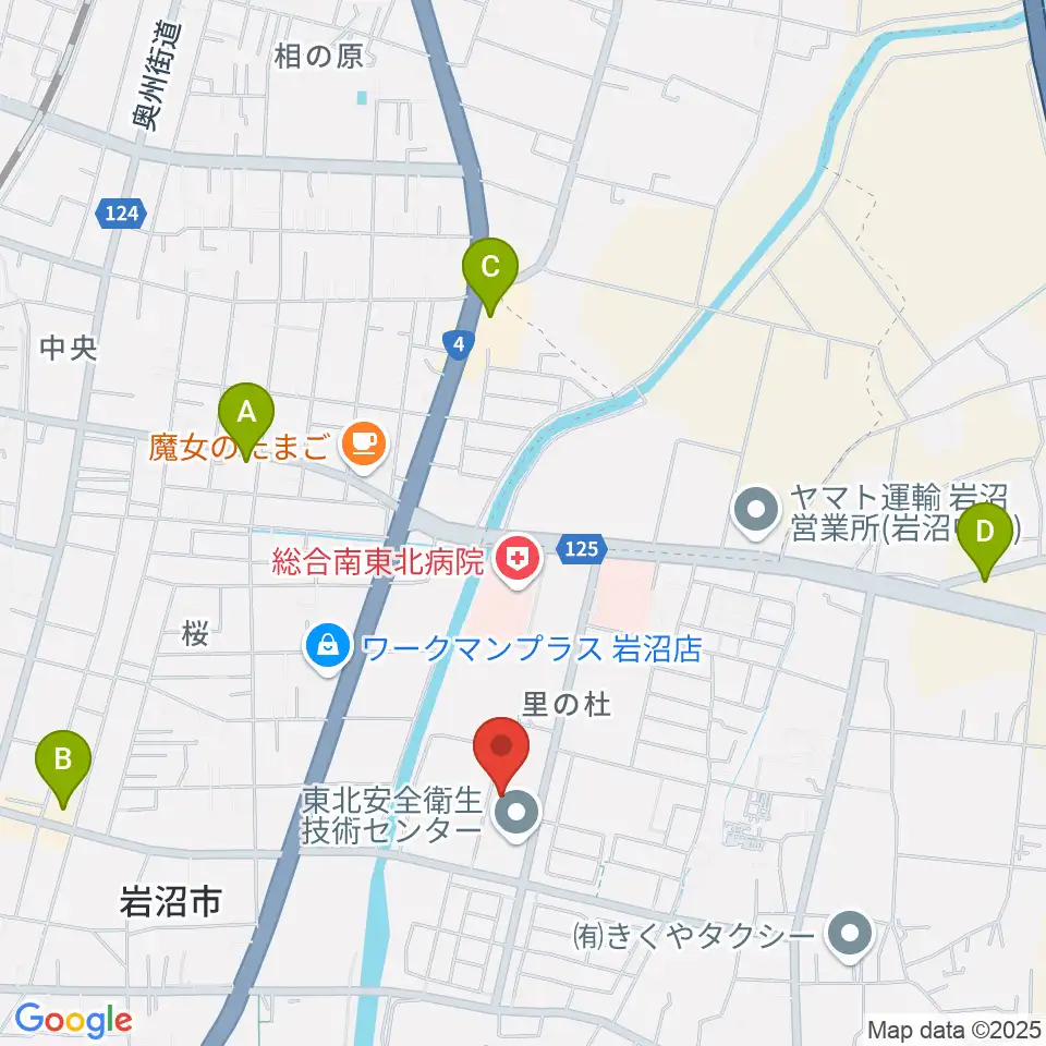 岩沼市総合体育館ビッグアリーナ周辺のコンビニエンスストア一覧地図
