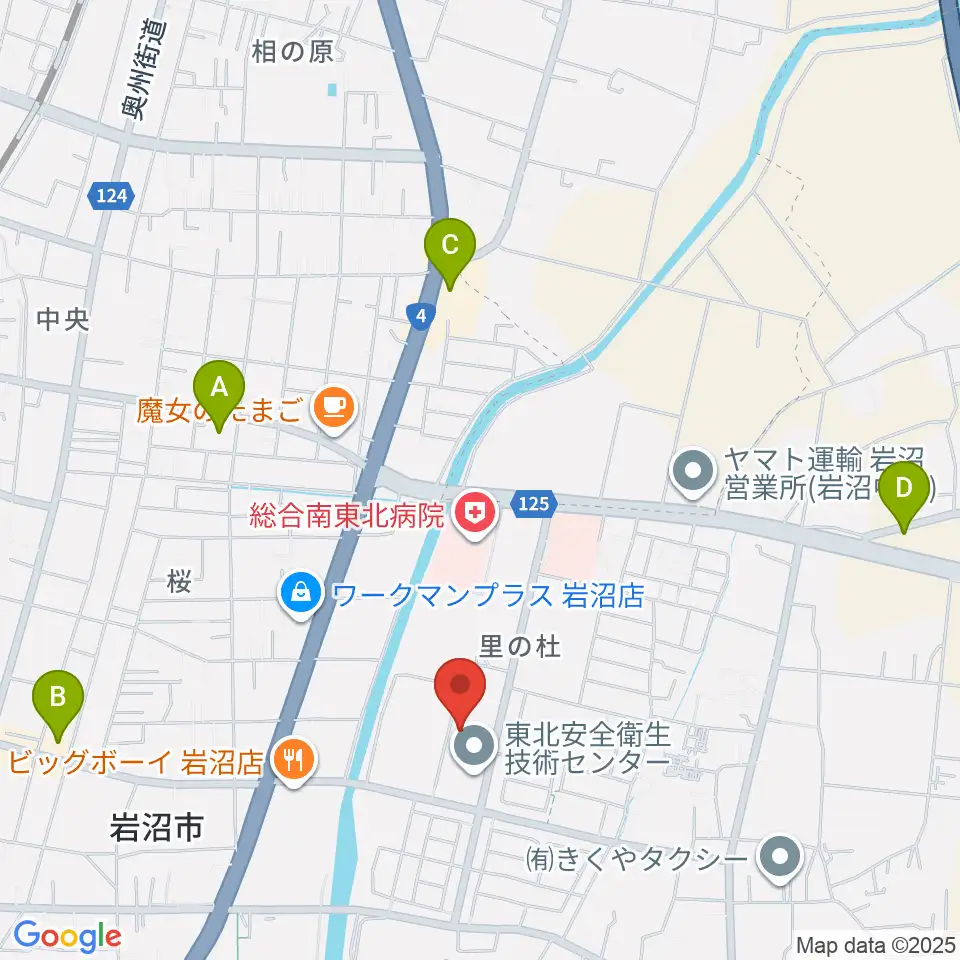 岩沼市総合体育館ビッグアリーナ周辺のコンビニエンスストア一覧地図