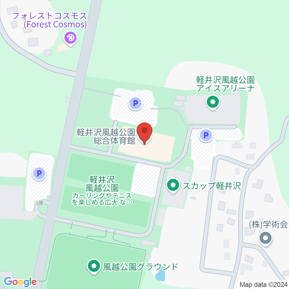 風越公園総合体育館周辺のコンビニエンスストア一覧地図