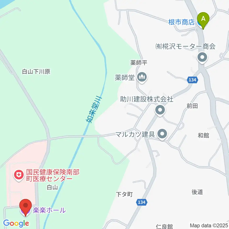 南部町立町民ホール 楽楽ホール周辺のコンビニエンスストア一覧地図
