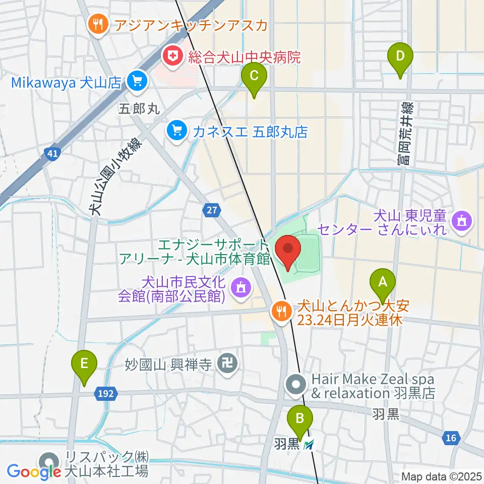 エナジーサポートアリーナ周辺のコンビニエンスストア一覧地図