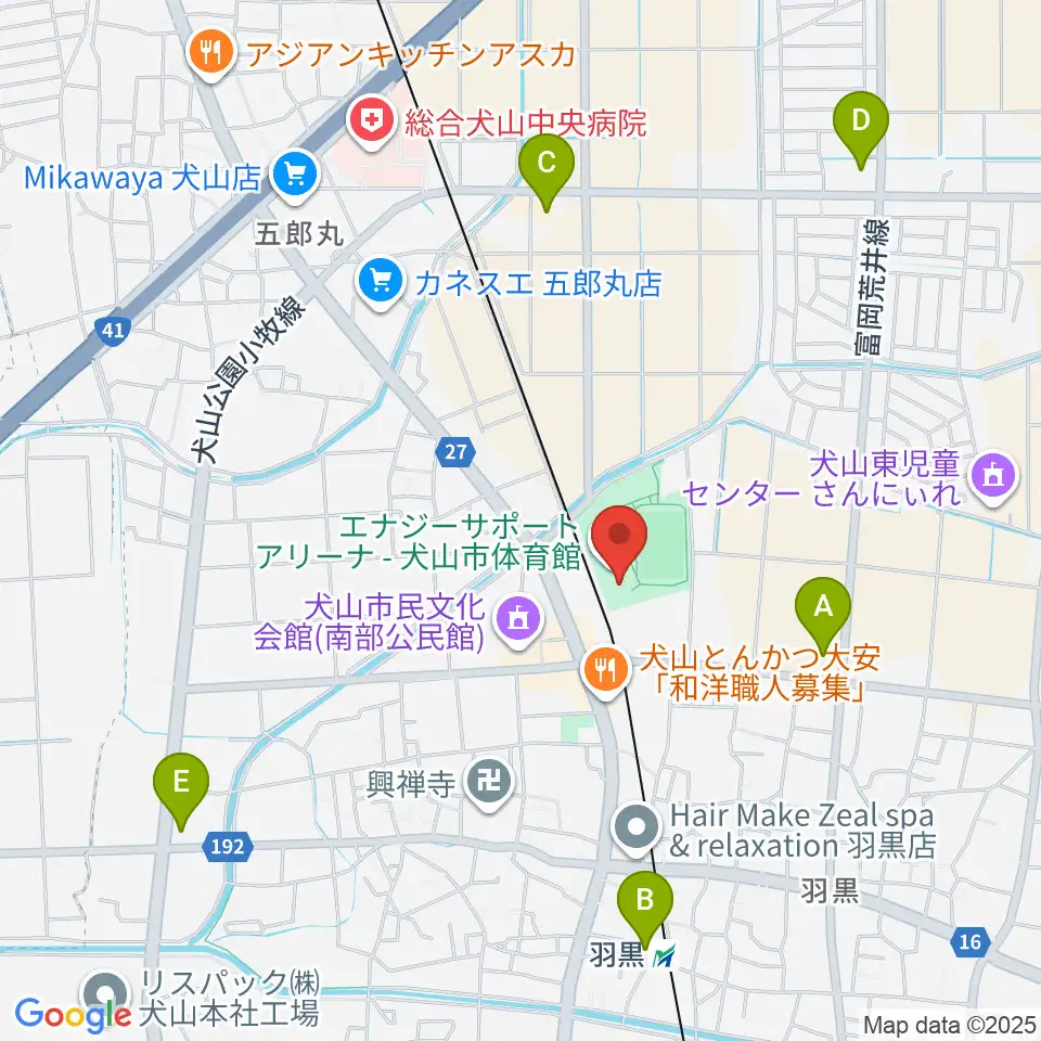 エナジーサポートアリーナ周辺のコンビニエンスストア一覧地図