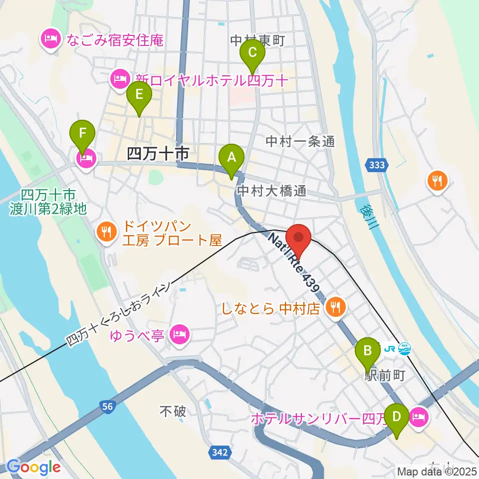 しまんとぴあ 四万十市総合文化センター周辺のコンビニエンスストア一覧地図