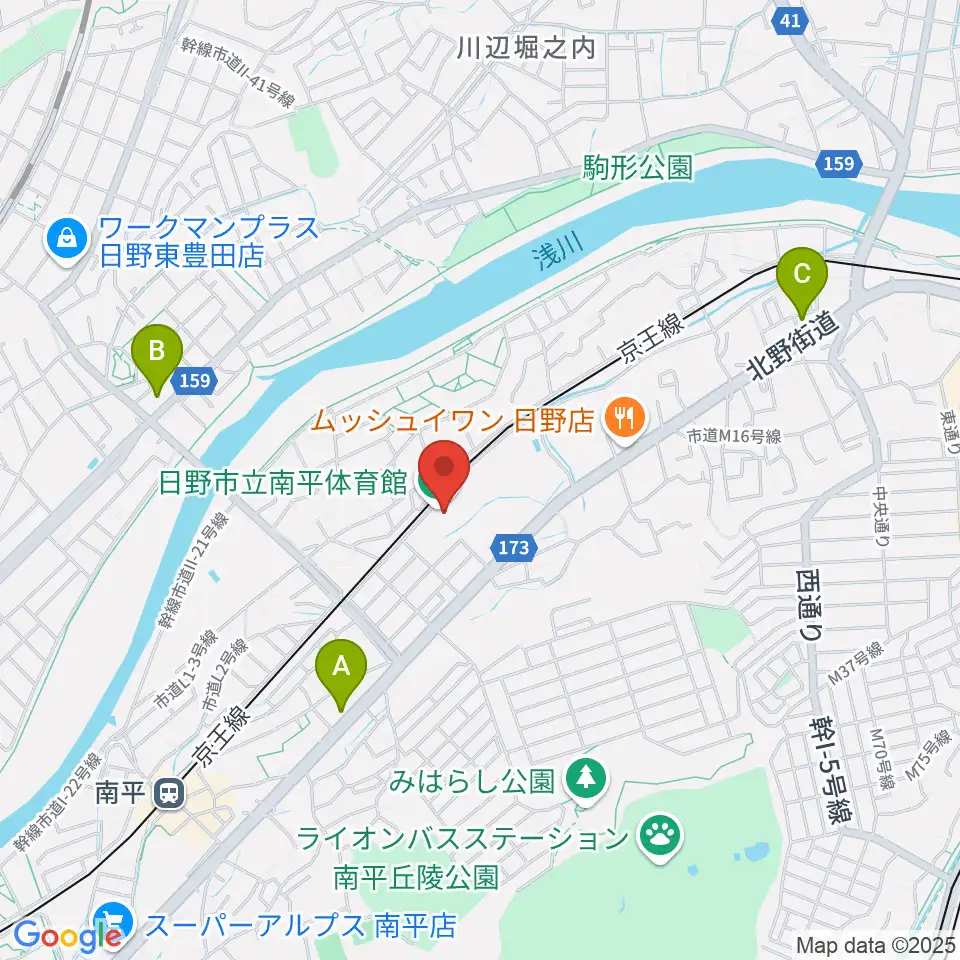 フクシ・エンタープライズ南平アリーナ周辺のコンビニエンスストア一覧地図