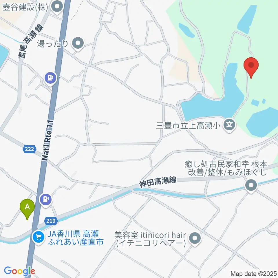 三豊市総合体育館周辺のコンビニエンスストア一覧地図