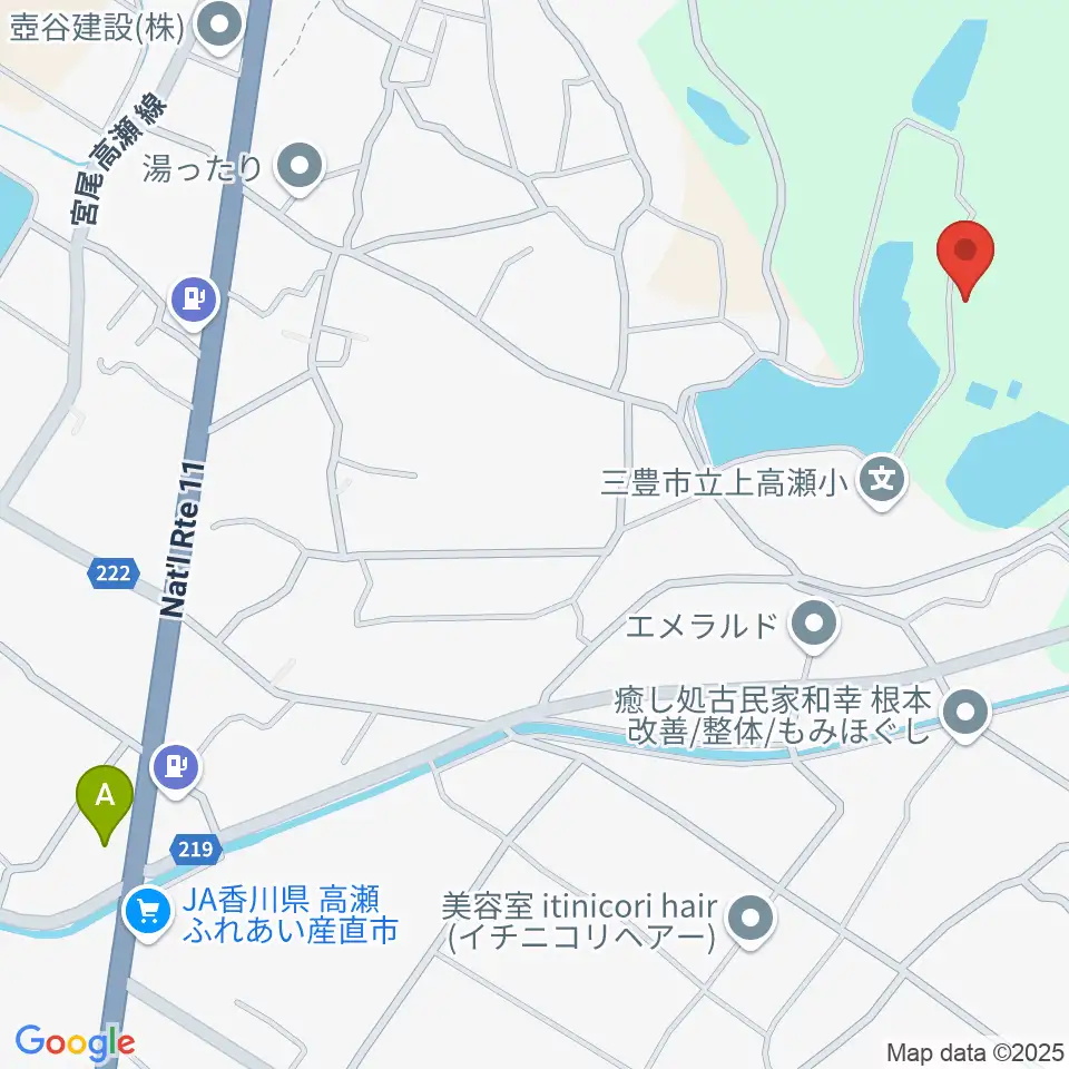 三豊市総合体育館周辺のコンビニエンスストア一覧地図