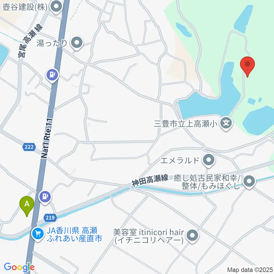 三豊市総合体育館周辺のコンビニエンスストア一覧地図