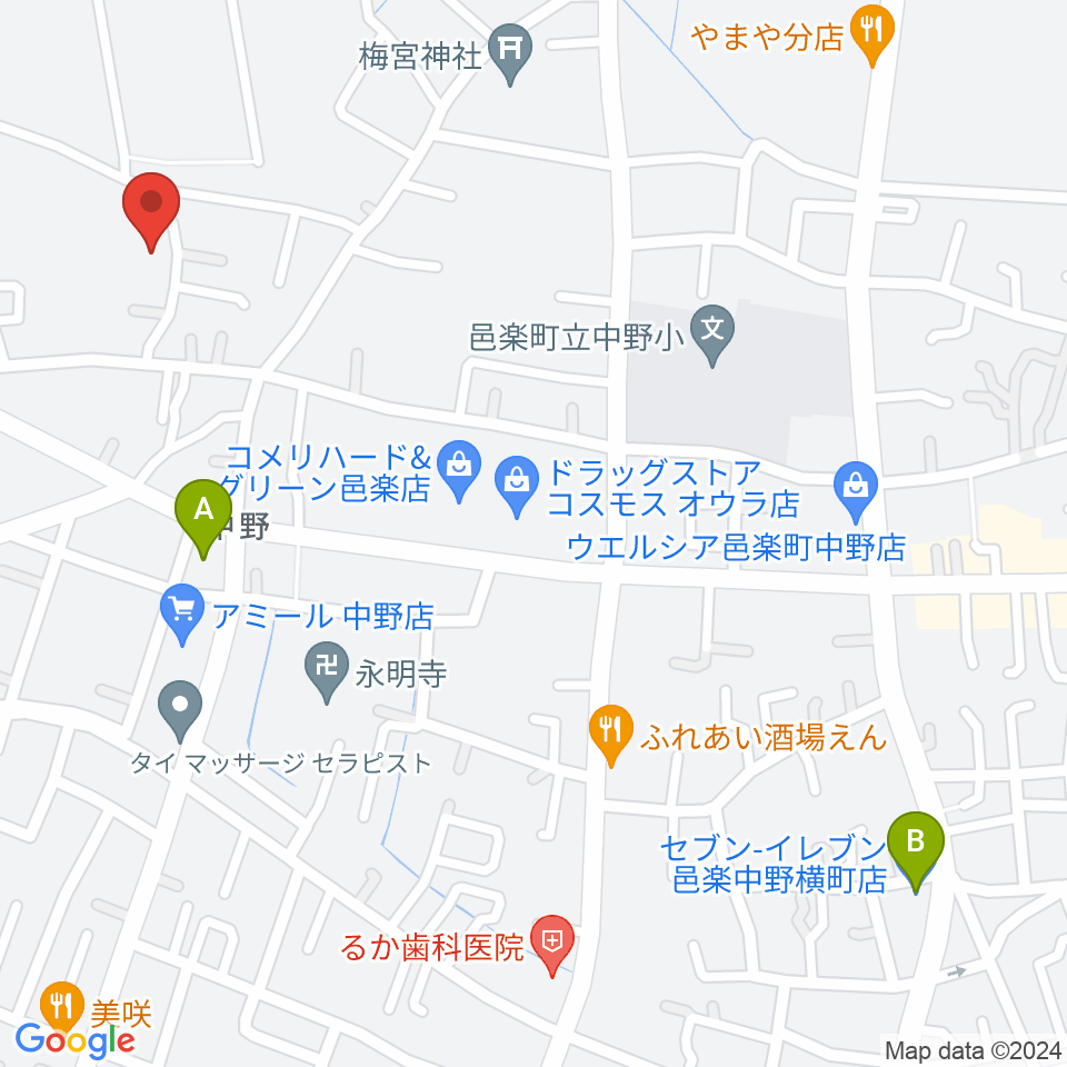 サウンドスタジオグリーンフィールド周辺のコンビニエンスストア一覧地図