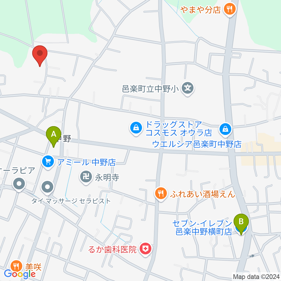 サウンドスタジオグリーンフィールド周辺のコンビニエンスストア一覧地図