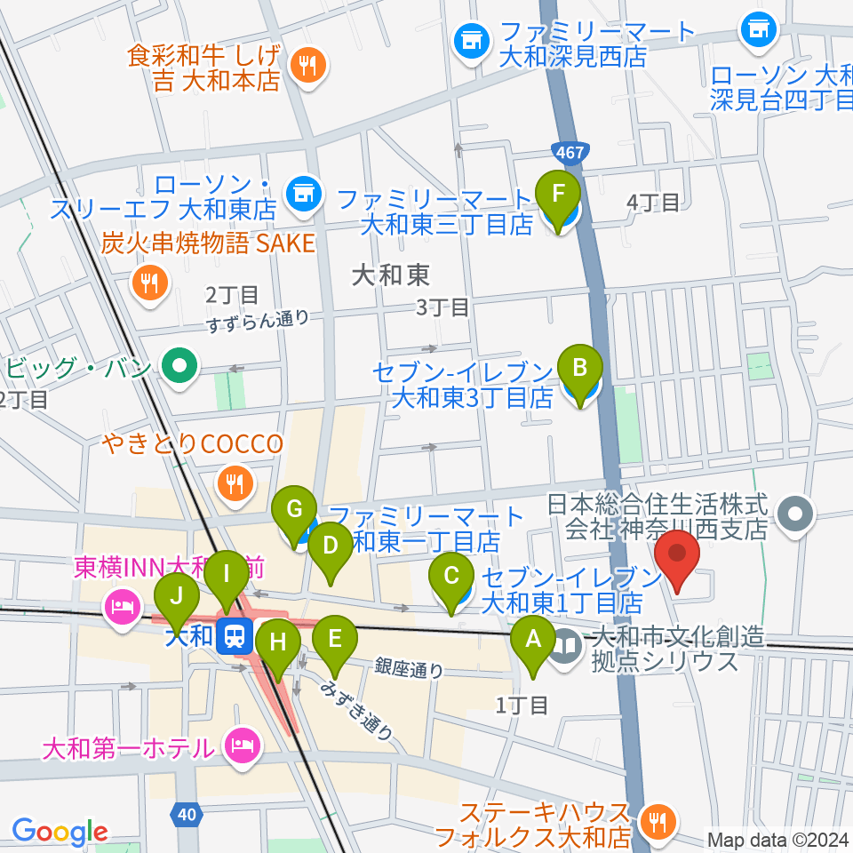 ウィーンホール周辺のコンビニエンスストア一覧地図