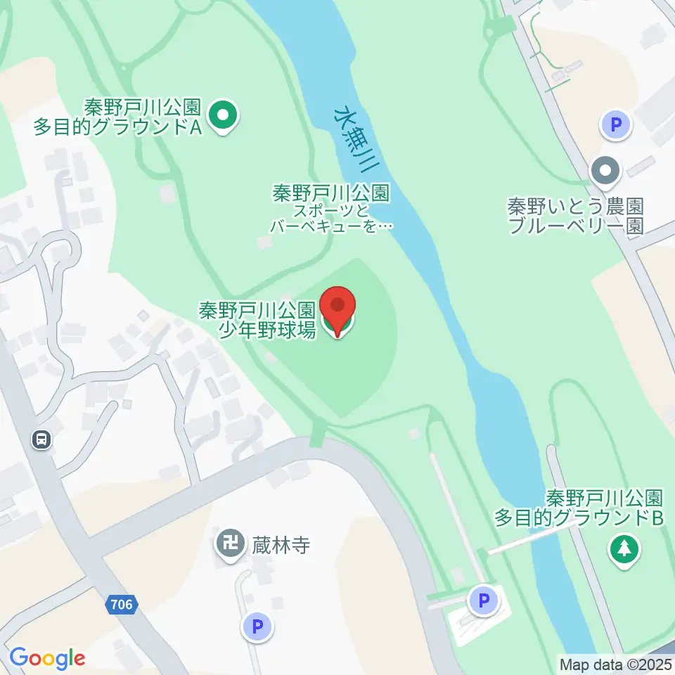 秦野戸川公園少年野球場周辺のコンビニエンスストア一覧地図