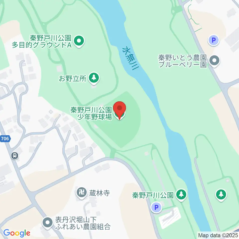 秦野戸川公園少年野球場周辺のコンビニエンスストア一覧地図
