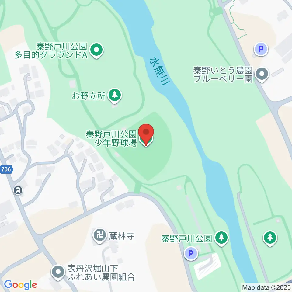 秦野戸川公園少年野球場周辺のコンビニエンスストア一覧地図