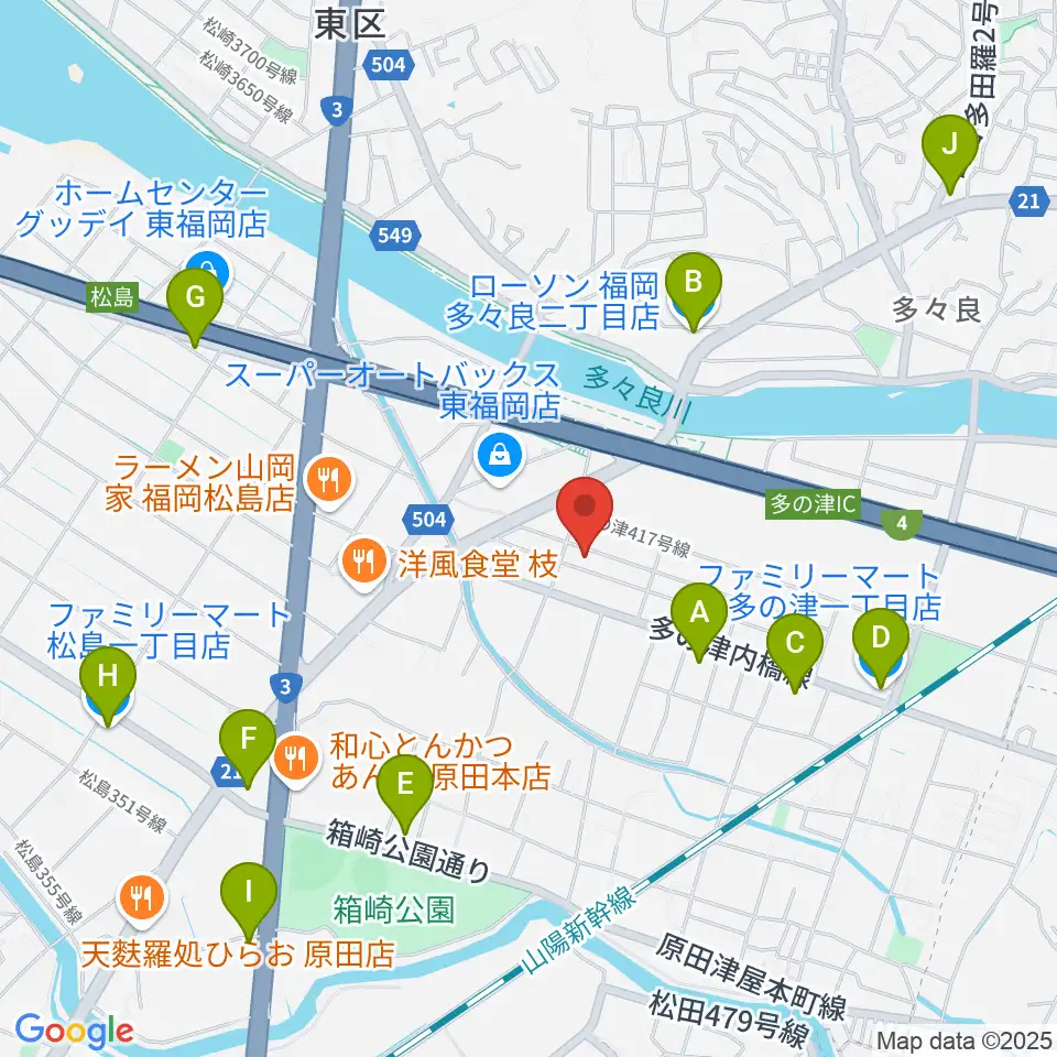 ナイスビームスタジオ周辺のコンビニエンスストア一覧地図