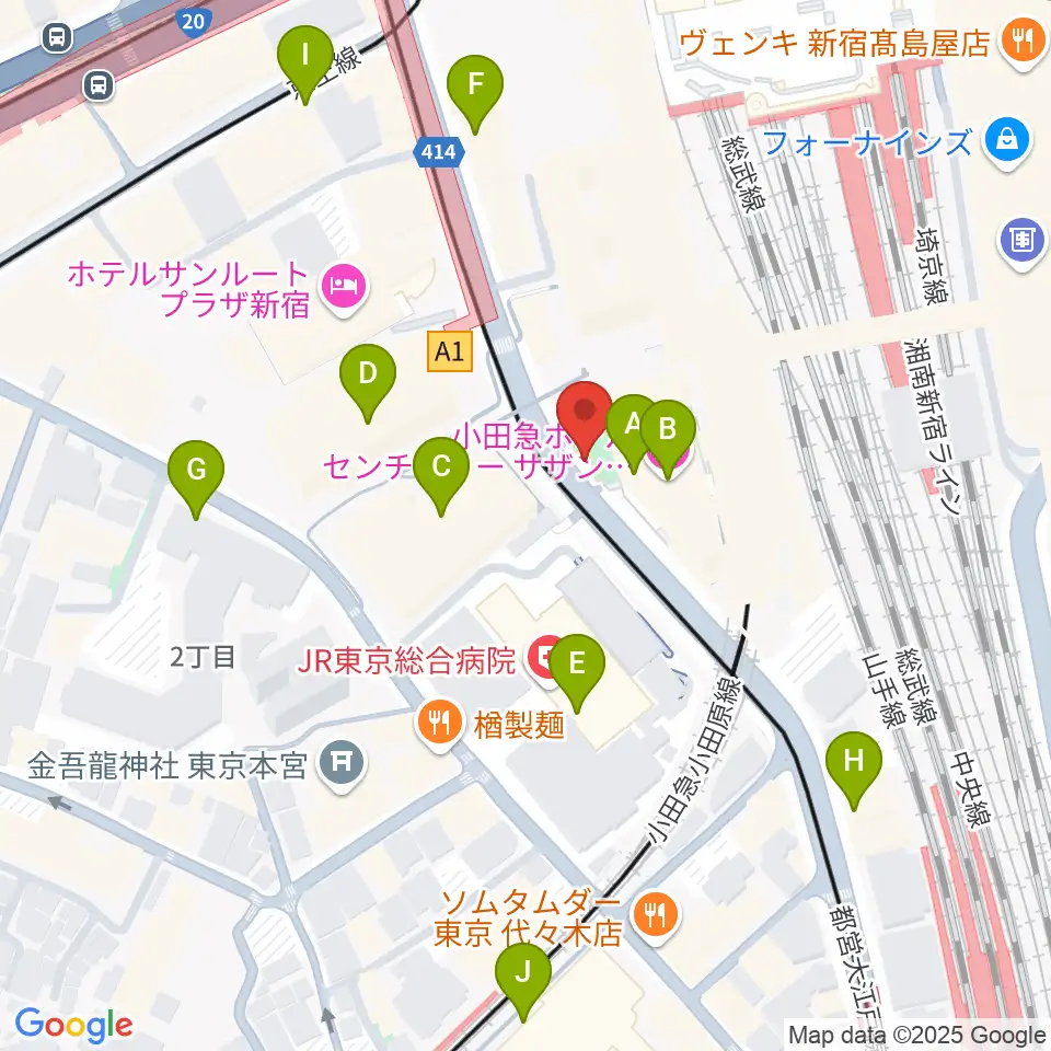 スタジオキーボード周辺のコンビニエンスストア一覧地図