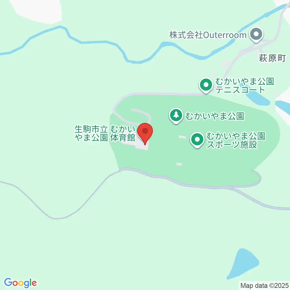 むかいやま公園体育館周辺のコンビニエンスストア一覧地図