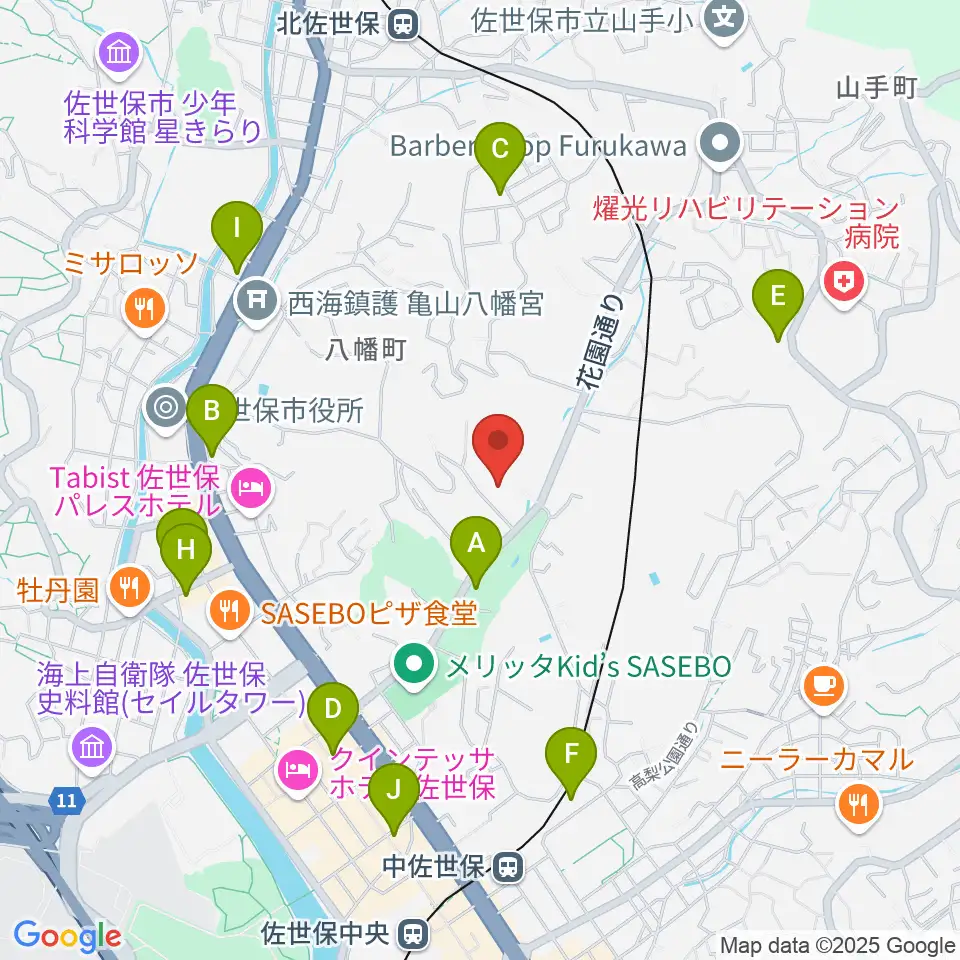 長崎県立武道館周辺のコンビニエンスストア一覧地図